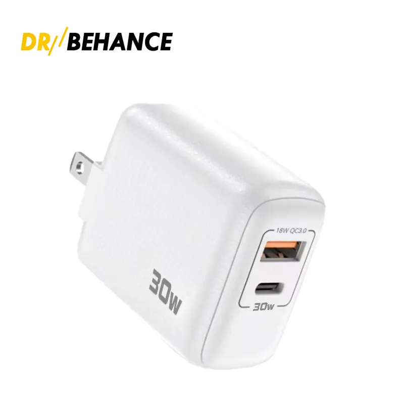 Chargeurs USB 30W PD Charge rapide Type C Charge rapide pour iPhone 14 13 Pro Max EU US Plug Charger avec QC 4.0 3.0