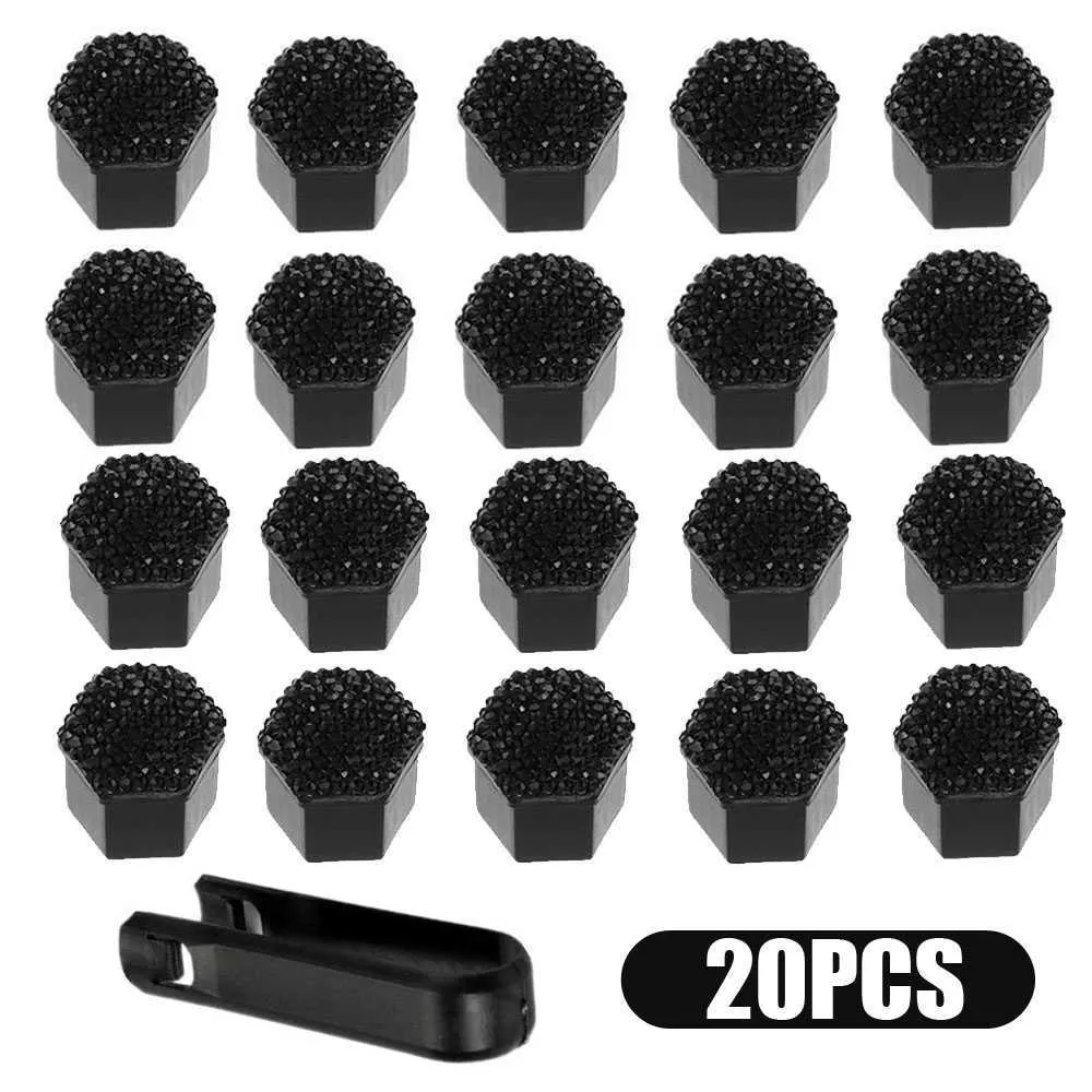 Cache-écrous De Roue 17mm - Lot De 20, Argent, Protection Anti-poussière Et Anti-vol - 11