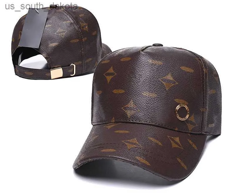 Luxe verscheidenheid aan klassieke designer ball caps hoogwaardige lederen kenmerken heren baseball caps mode dames hoeden kunnen worden aangepast L230523