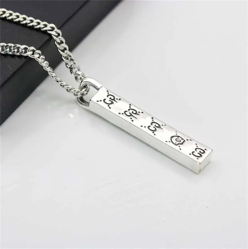 designer jewelry bracelet necklace ring high quality Qi personality three-dimensional rectangular Ghost Skull elf pendant men's women's