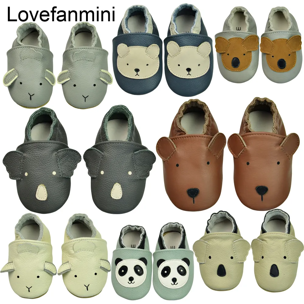 First Walkers Baby Shoes äkta ko läder mjuk sula befe brooties bebies pojkar flickor spädbarn småbarn moccasins tofflor första vandrare 230601