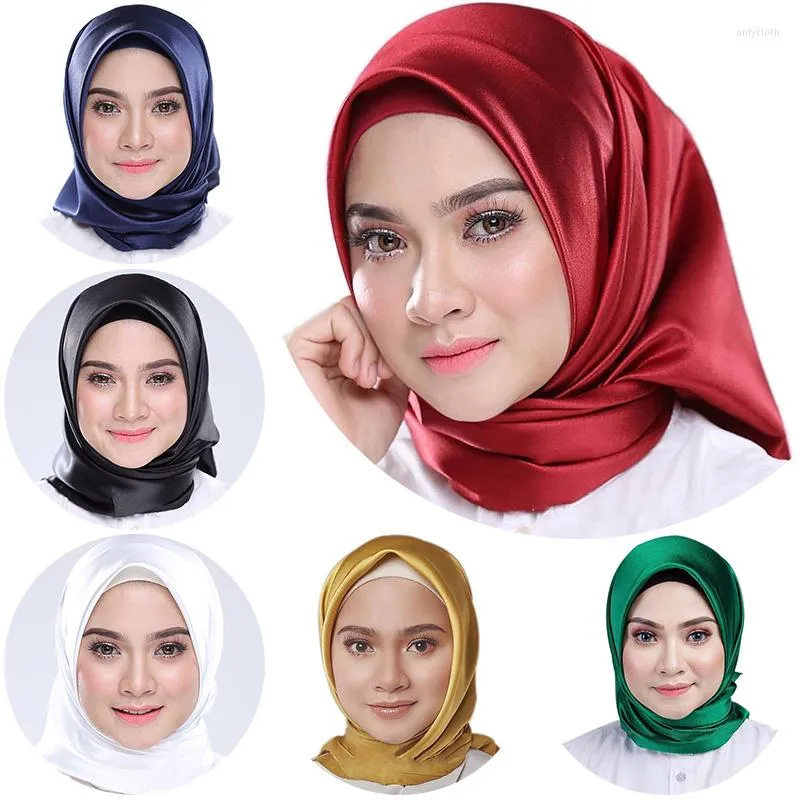 Scarves Solid Plain Chiffon Scarf Women'S Printed Shawl Headband Muslim Long