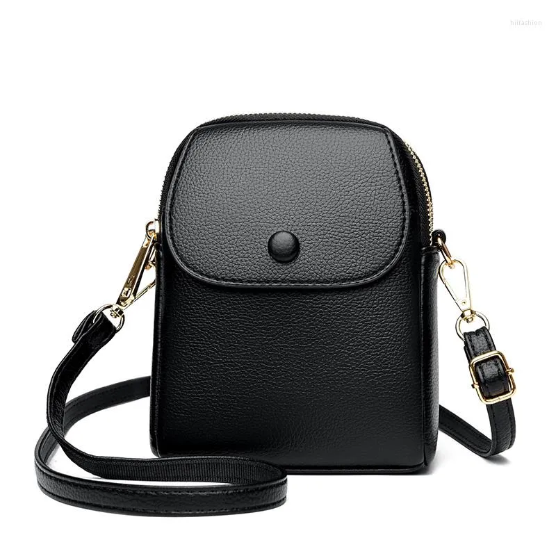 Kvällspåsar liten elegant axel för kvinnliga telefonväskor plånböcker och handväskor damer casual pu läder crossbody messenger sac en huvudsaklig