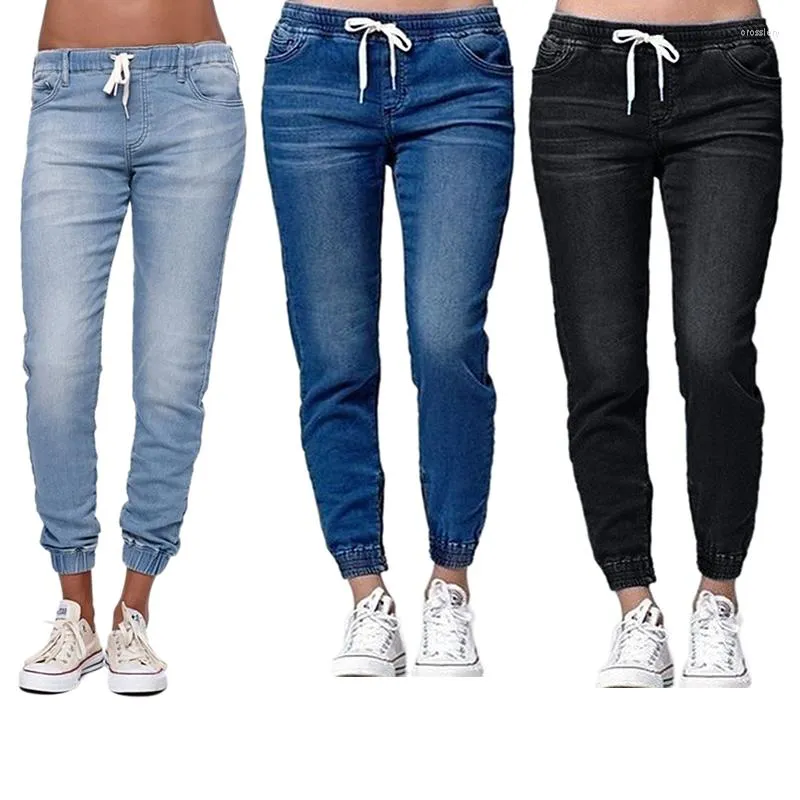 Avrupa ve Amerika Birleşik Devletleri'nde Kadın Kotu Sonbahar Kış Modelleri Gevşek Büyük Boy Elastik Bel Dant-Up Kadın Pantolon
