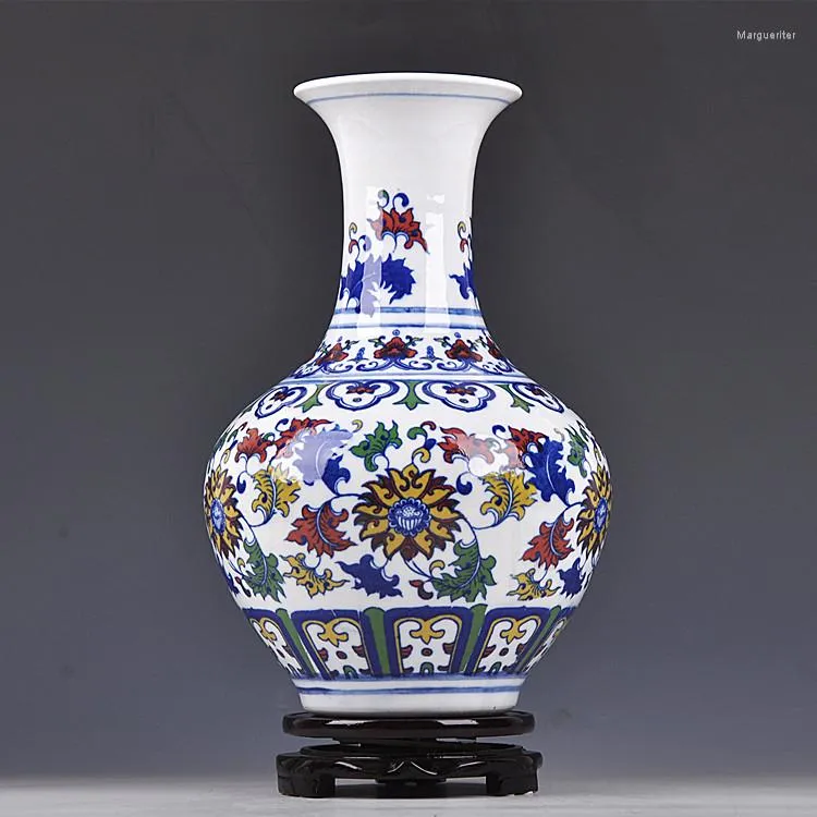 Vazen Speciale Aanbieding Van Jingdezhen Keramiek Vaas Ornamenten Woninginrichting Pastel Blauw En Wit Moderne Woonkamer Decoratie Ambachten