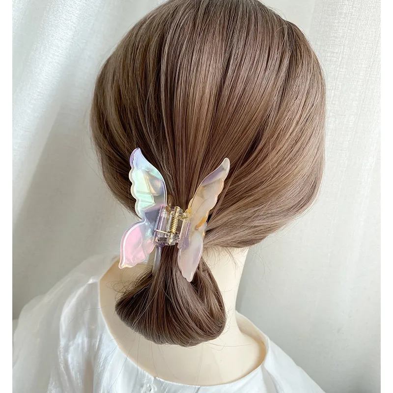 Ins style small size claw clip high quality Designer Hair accessories for Women butterfly hair clip