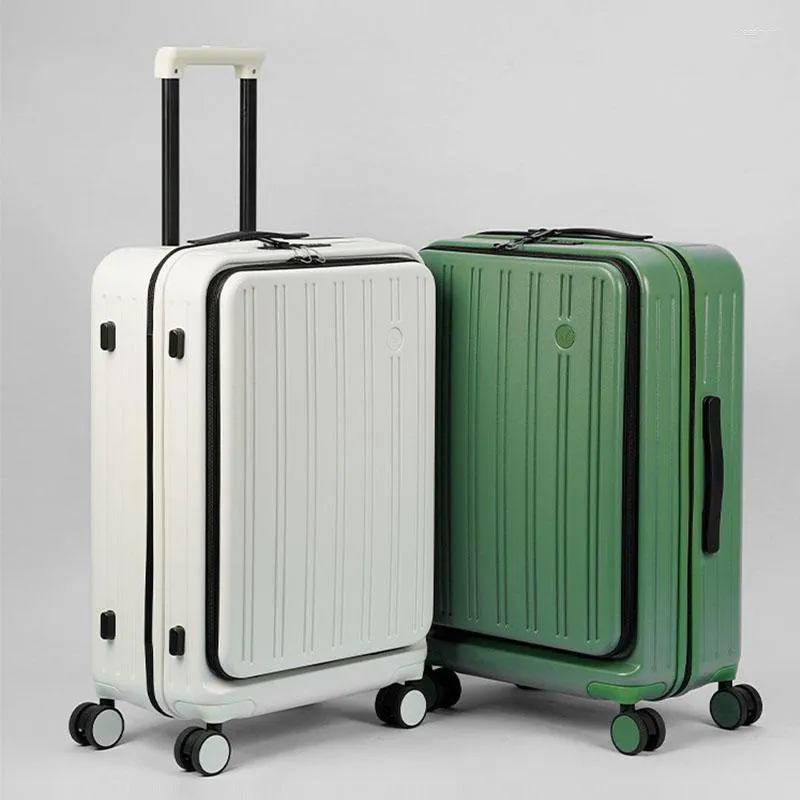 Large Suitcase Primarks Front Open Multifunctional Travel Suitcase Women  Durable Ultra Light Rechargeable Small Boarding Cabin Light Trolley Luggage  Men From Dressingirl, $90.7