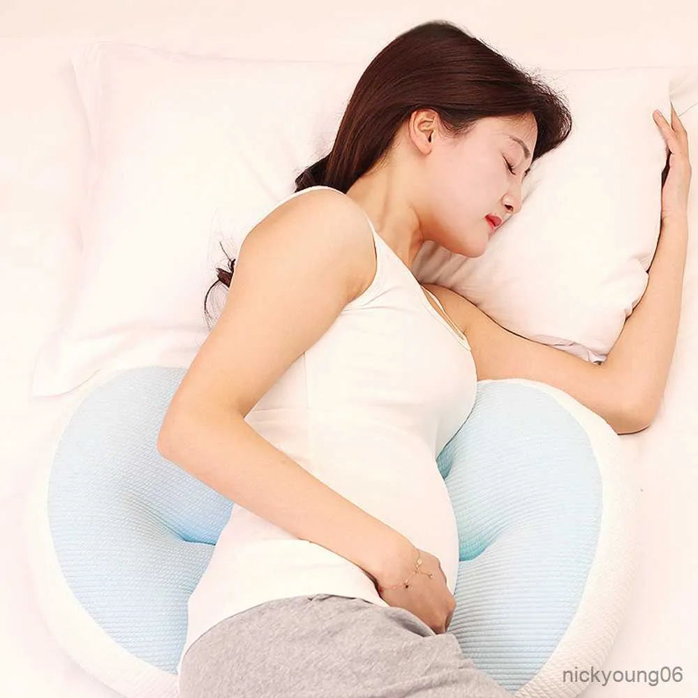 Подушки для беременных Регулируемые женщины беременная подушка боковая спящая защита талия поддержка сна Форма беременность бамбуковое волокно