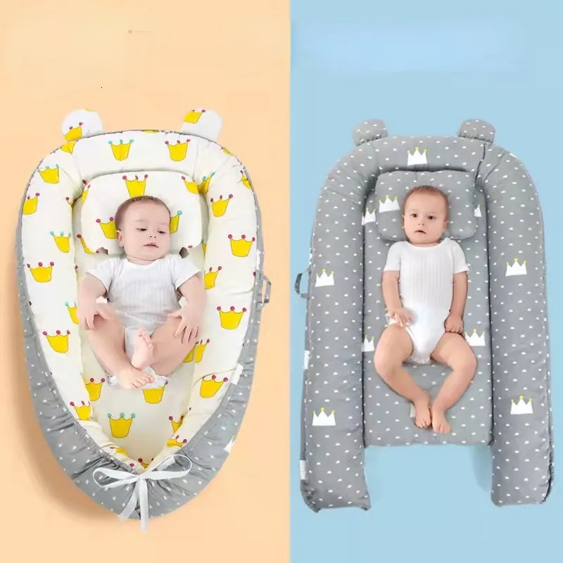 Trilhos de Cama Born Bionic Portátil Safety Sense Uterine Berço Protetor Macio e Confortável Bebê Antichoque Ninho Acessórios Infantis 230601