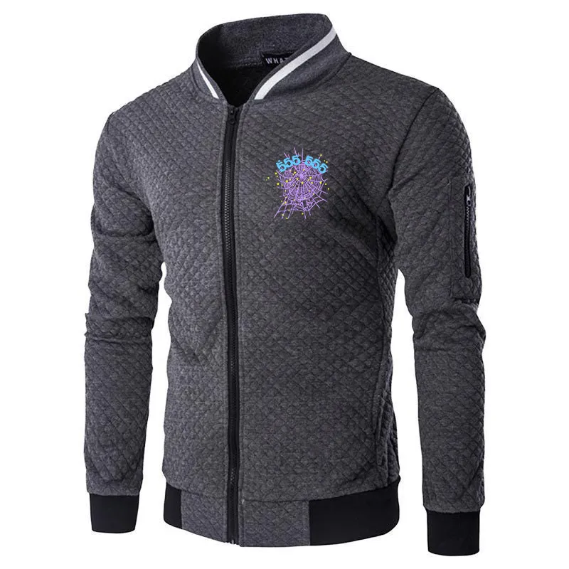 2023 designer araignée à capuche Veste À Capuche Manteau Imperméable Hommes Printemps Automne Mâle Fermeture Éclair doudoune Sportswear Coupe-Vent Escalade