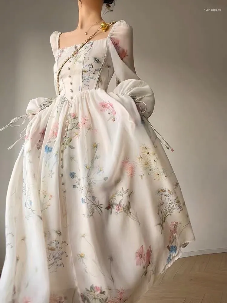 fairy chiffon dress French Vintage Chiffon Fairy Dress - Kawaii Fashion Shop