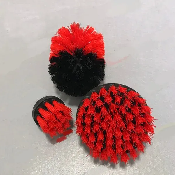 Set 3 Spazzole Per Fessure Con Setole Dure - Pulizia Profonda Per Fughe, Doccia, Cucina, Piastrelle, Colore Nero