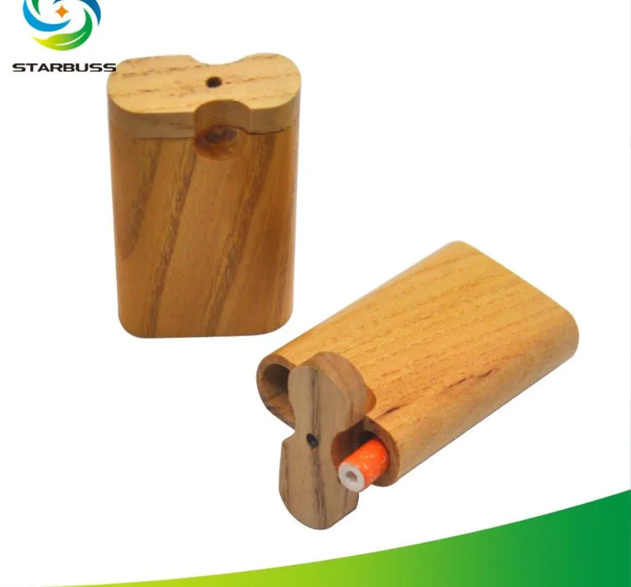 Smoking Pipes Direct Selling New Mini Wooden Cigarette Box Short Style