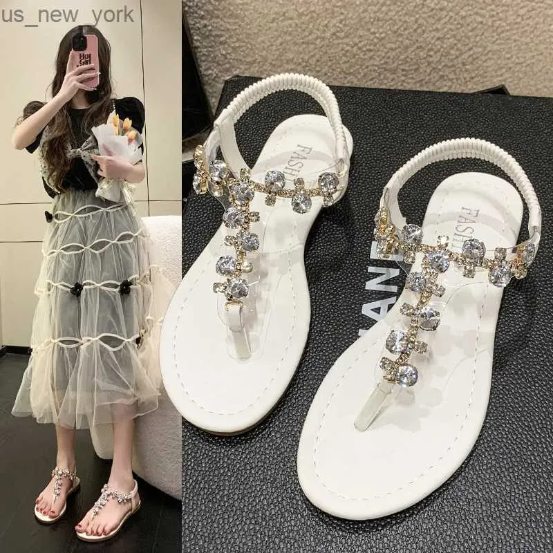 Wide Width Sandals for Women Ladies Fashion Summer Solid Color