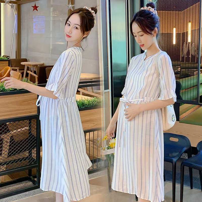 Abiti Premaman Misto Cotone Abito Premaman Casual Abbigliamento
