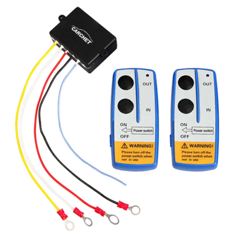 12V 250A Waterproof Wireless Remote Control Winch Kit Solenoid Relay