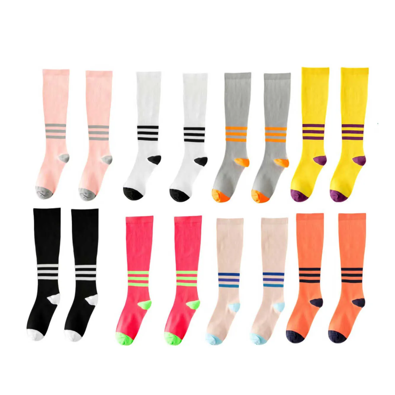 Spring, summer, New Hosiery For Outdoor Sports Men And Women Running A Marathon Fitness Rope Skipping Compression Stockings