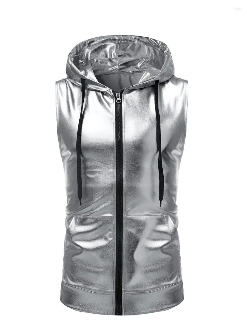 Mens sleeveless 2025 zip hoodie