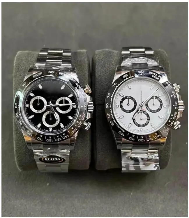 Montres mécaniques d'usine Rolxs BT pour hommes Mieux 12,2 mm d'épaisseur 116500LN Mouvement Danton Cal.4130 904L 40 mm Lunette en céramique plaquée avec film de platine Swiss lumineux X