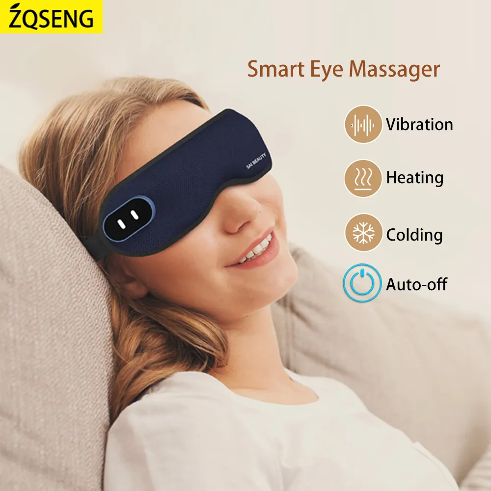 Eye Massager Smart Eye Massager Tools Anti Cerne Massagem Masaje Antifaz Para Dormir Aleti Eletrico Eye Mask Vibration Olheiras Dark Relax 230602