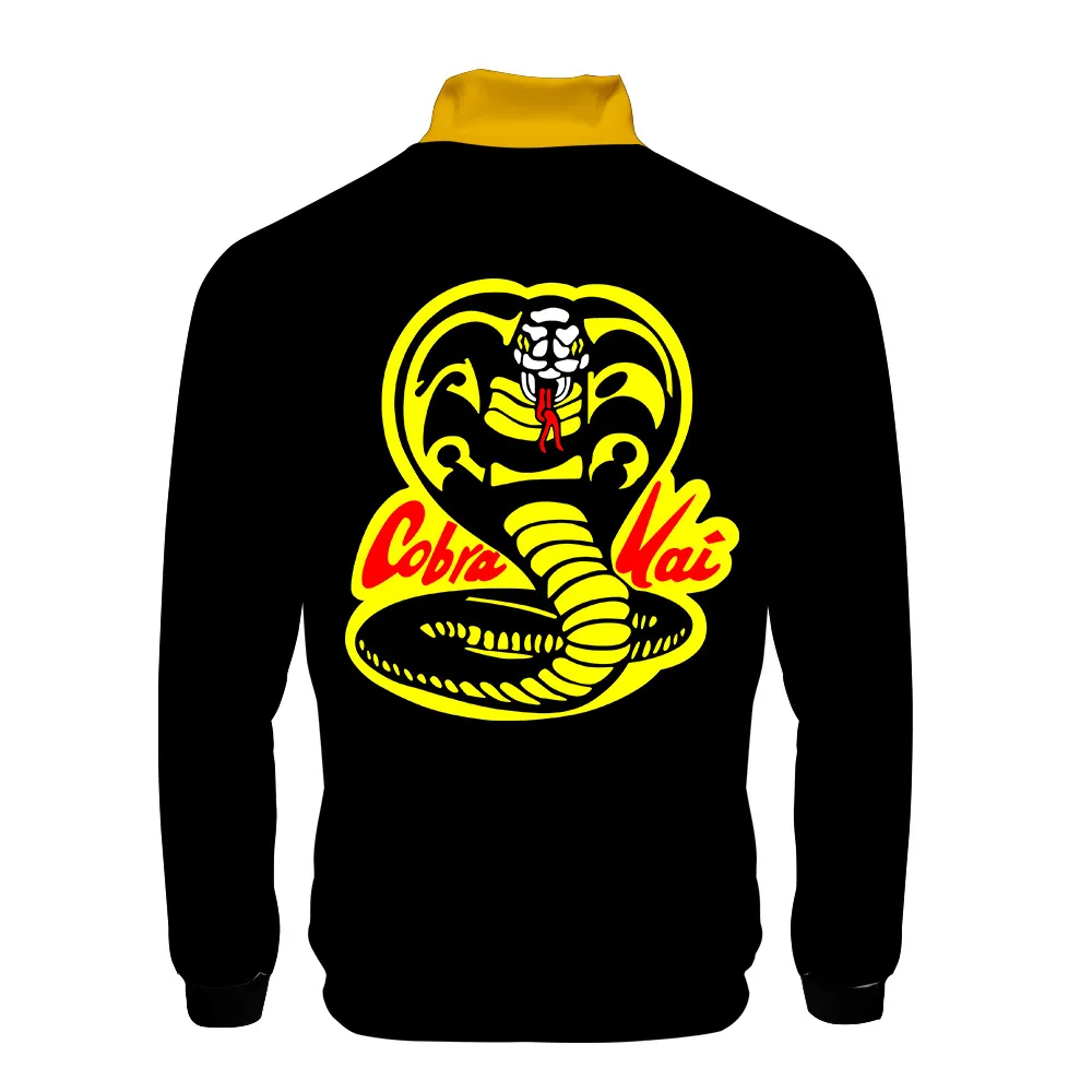 TV Same Mens Cobra print Sweatshirt Spring Autumn Kung Fu Jacket XS-3XL