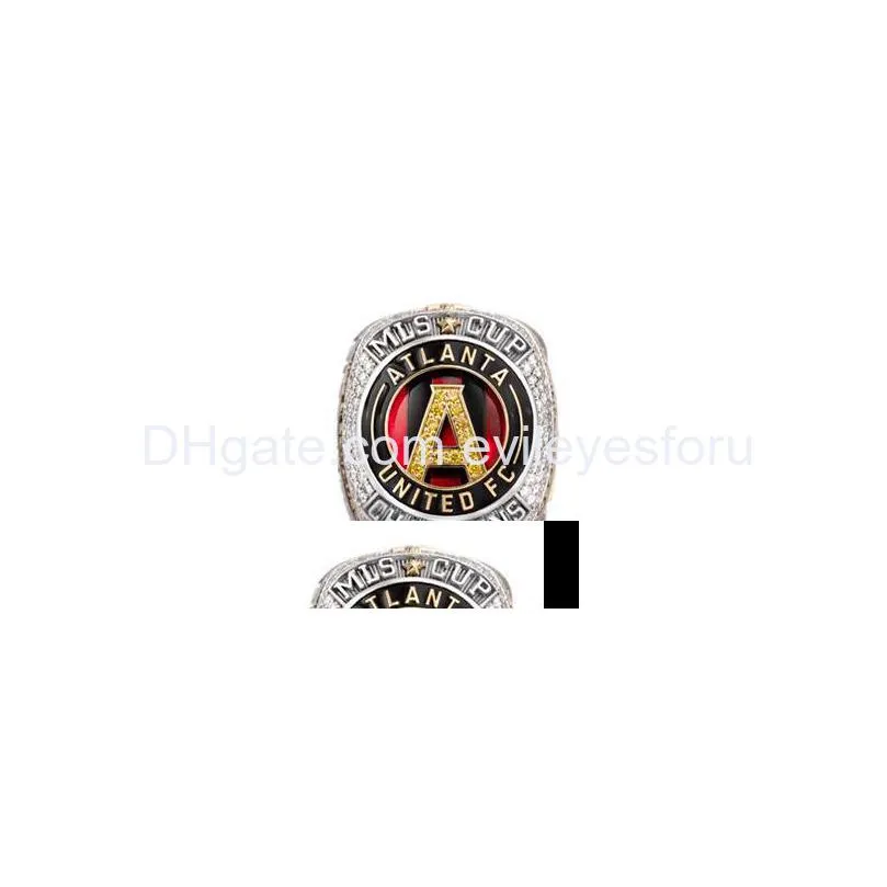 Pierścienie klastrowe Modna skórzana torba Atlanta United FC MLS Cup Championship Ring Torby