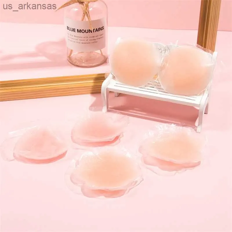 Cool Herbruikbare Zelfklevende Siliconen Tepel Cover Bra Pad Onzichtbare Bloemblaadjes Pasties Vrouwen Accessoires Stickers 1/3 Pairs L230523