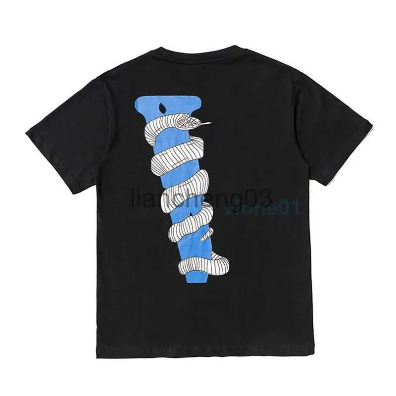 Męskie koszulki modowe męskie t-shirt słynna koszulka designerska duża v Wysoka jakość Hip Hop Men kobiety krótkie rękawy S-xl J230603