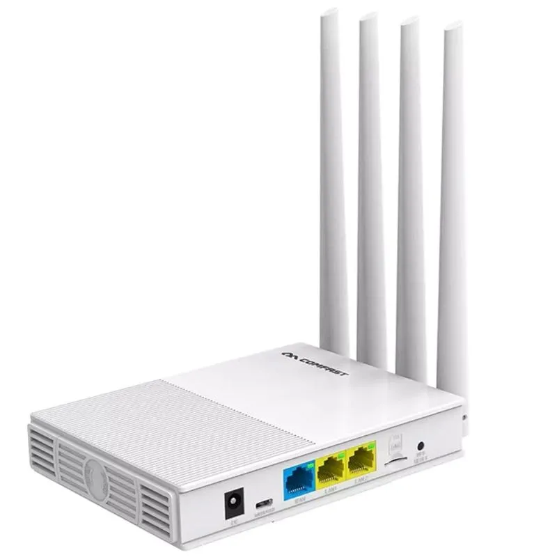 ルーターComfast E3 4G LTE 2.4GHz WiFiルーター4アンテナSIMカードワンランワイヤレスカバレッジネットワークエクステンダー米国プラグドロップシップ