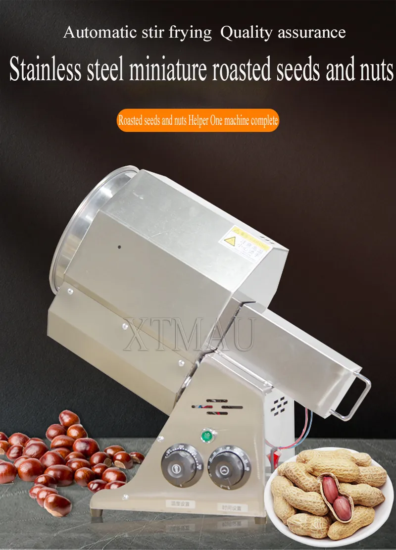 Rotary Commercial Macadamia Nuts Price Dryer For Peanuts And Chestnuts