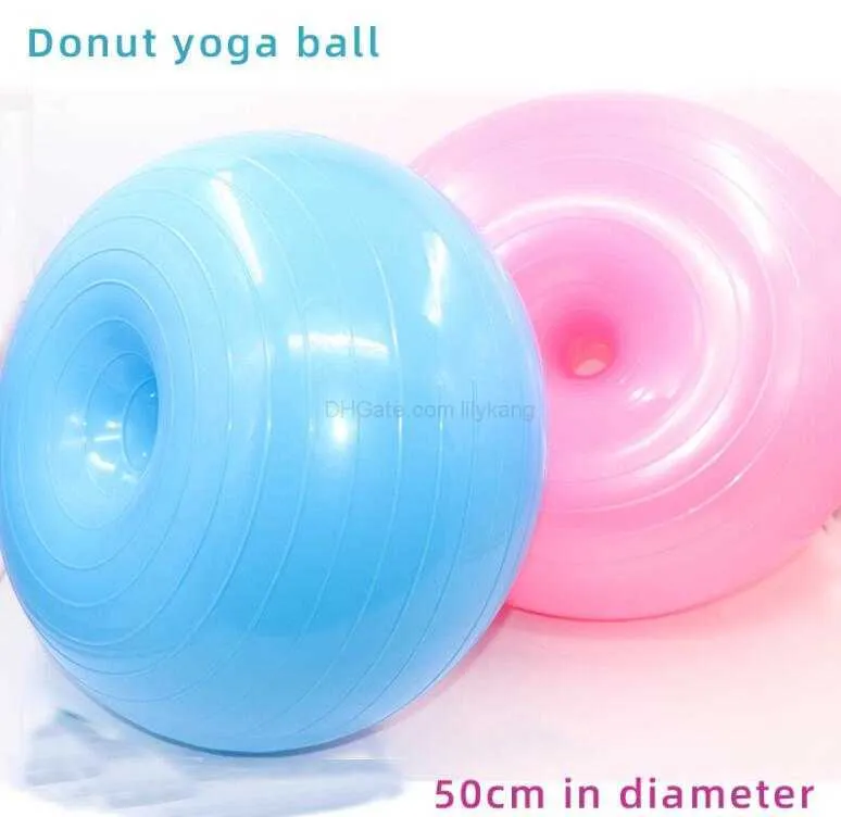 New yoga fitness ball gym pilate Thickening explosion-proof donut balls inflatabe balance ball seat cushion hot apple shape exercise ball