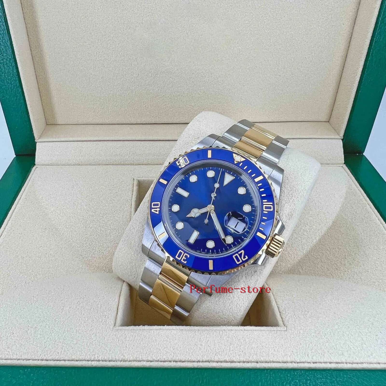 Mechanical Mens Rolx 41mm Blue Dial Unworn 2023 Fashion automatic waterproof sapphire X