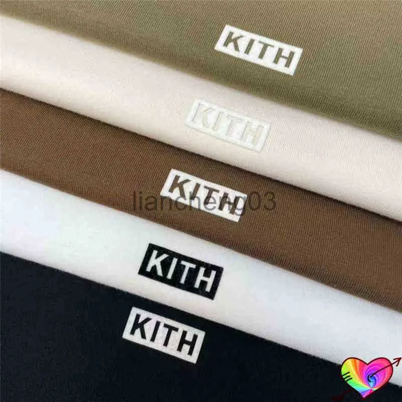 Herren T-Shirts Fünf Farben Kleines KITH T-Shirt 2022SS Männer Frauen Sommerfarbstoff KITH T-Shirt Hochwertige Tops Box Fit Kurzarm J230603