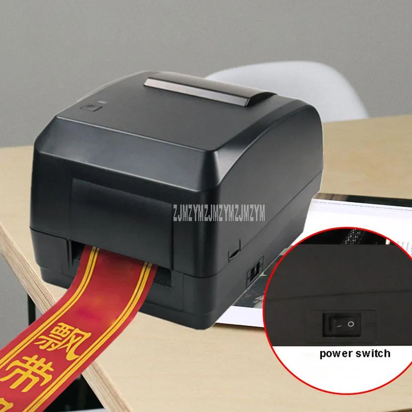 Stampanti Stampante a nastro di satinia elettrica di alta qualità 140 m/h con macchina da stampa a nastro di decorazione interfaccia USB Larghezza stampata 104 mm