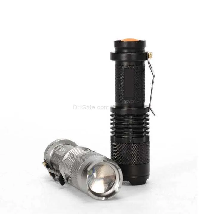 5 цветов Flash Light 7W 300LM Flashlight Q5 Светодиодные фонарики для факелов регулируемый фокус Zoom