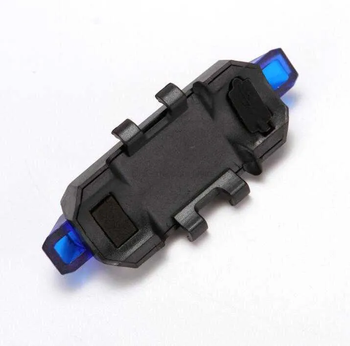 Feu Arrière De Vélo Rechargeable – LED COB, 5 Modes (rouge/bleu), étanche IPX4, 500 MAh, Charge USB 2h, Autonomie 6-8h, S’adapte Au Guidon 2,2-3,18 Cm