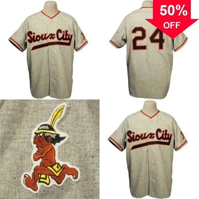 Xflsp GlaC202 Sioux City Soos 1951 Road Jersey Custom Men Women Youth Baseball Jerseys Double Stitched Any Number Name