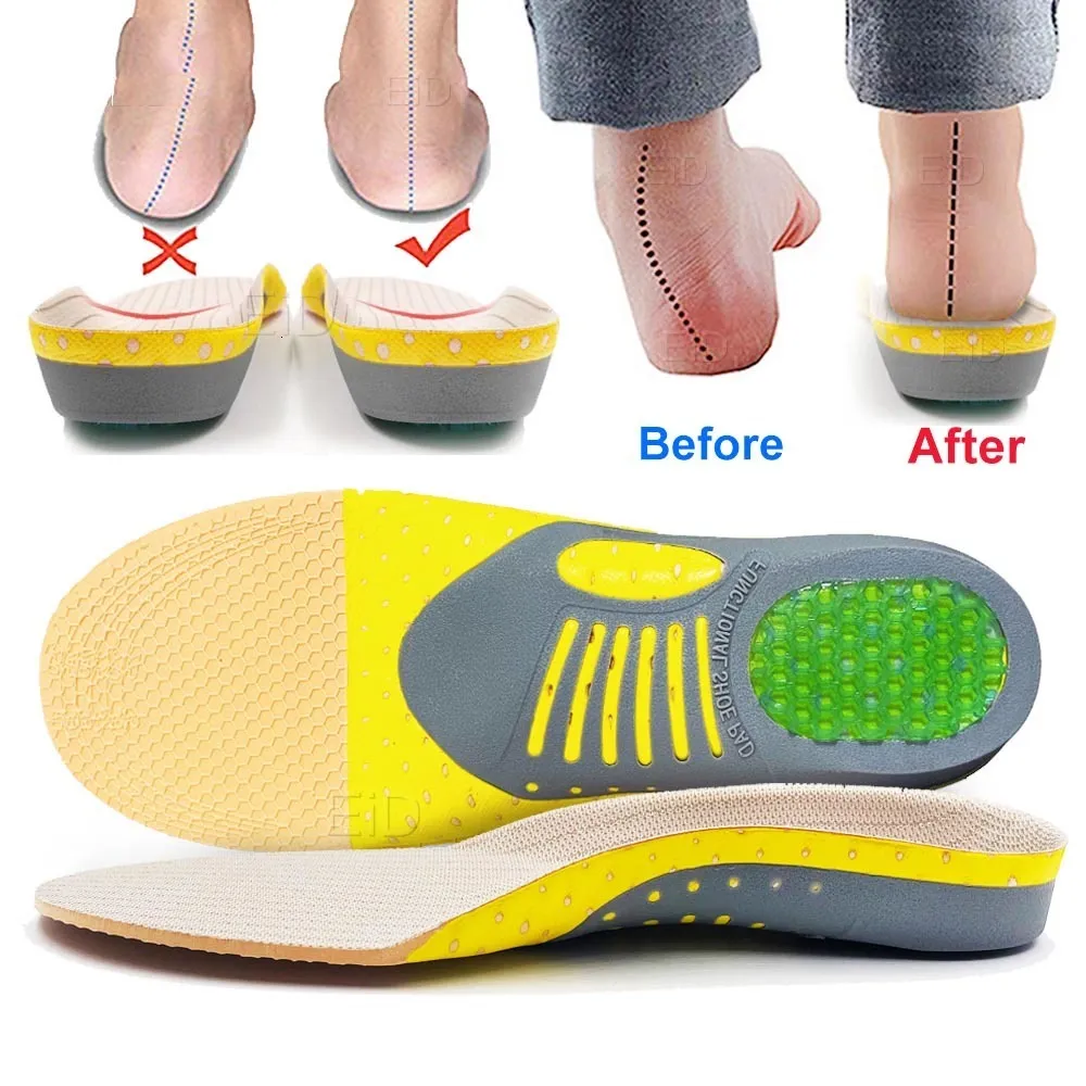 Leczenie stóp Inne produkty kosmetyczne Premium Ortyczne wkładki żelowe ortopedyczne płaskie stóp Sole podkładka dla butów podkładka do podkładu zapalenia powięzi podeszwowej Unisex 230602
