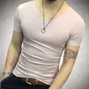 men shirts half v neck