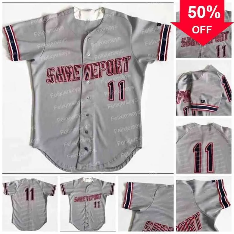 XFLSP GLNC202 SHREVEPORT Kapitanowie MILB Klasa AA Texas League Wilson Game Baseball Jersey podwójna nazwa i liczba przepiórki