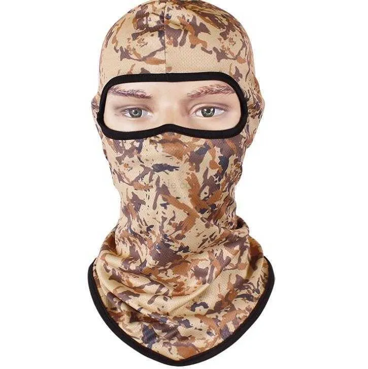 14 kleuren Camouflage tactische maskers Motorfiets bivakmuts Hoed Fietsen Caps Outdoor Sport Ski Masker CS winddichte stofkap cap