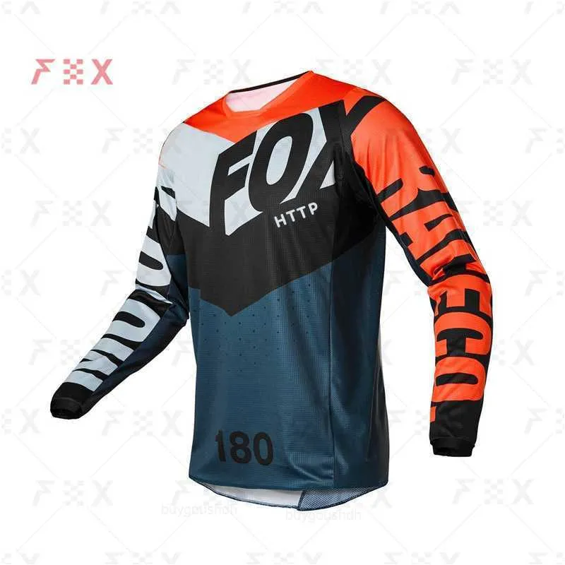 Men's T-Shirts Moto Bicycle Jersey Sleeve Cycling Enduro Mtb Shirt Downhill T-shirt Camiseta Motocross Mx Mountain Bike Clothing HTTP Fox Mtb