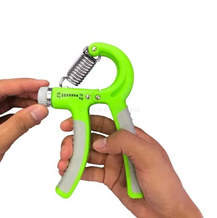Punho de mão ajustável de plástico Medidor de pitada de fitness portátil Expansor de mão Gripper para mãos equipamento de fitness ferramenta de pulso potente