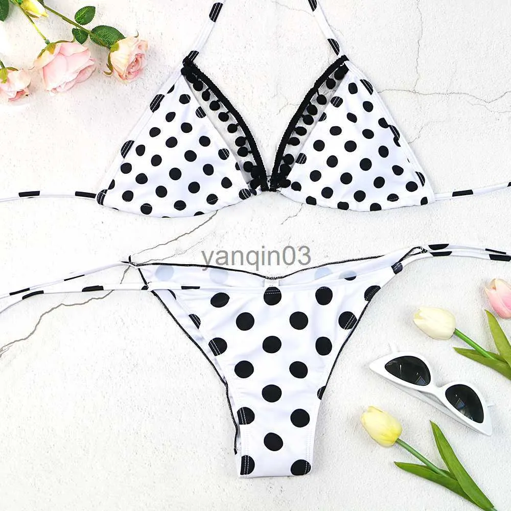 Women's Swimwear swimsuit female bikinis set bikini swim new swimwear wire free swimming women swimwear swimming green low waist 2022 new black J230603