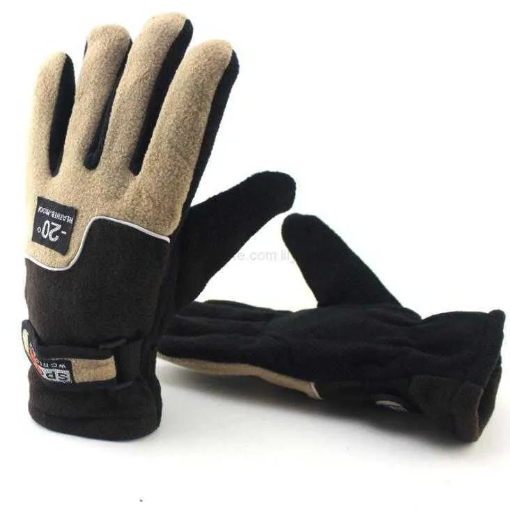 Winter Sneeuw Dikker Warme Ski Handschoenen Snowboard Wanten Fleece warme handschoenen voor Outdoor Reizen Sporthandschoenen volwassen fietshandschoen