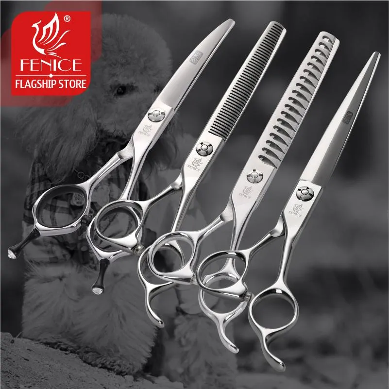 Tesoura Fenice Profissional Scissors Scissors direto de cães Grooming Scissors Bichon Teddy Bomei Dog Helfing Colet