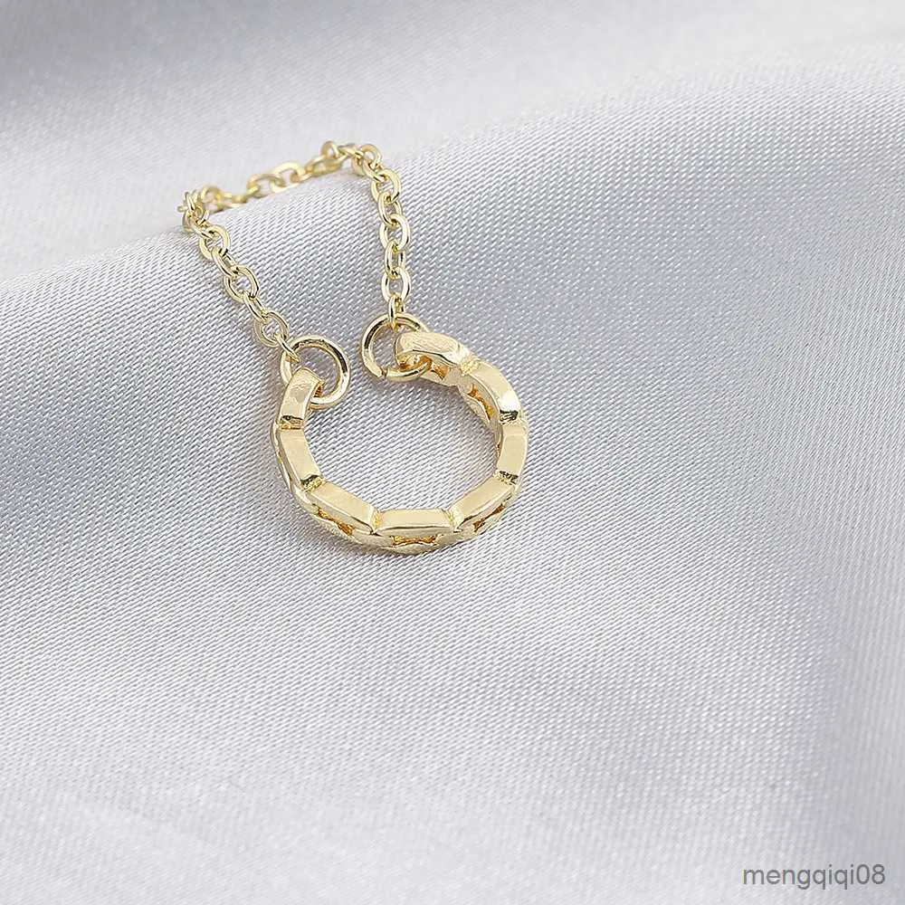 Charm 1pcs Gold Color Earrings Women Simple Long شرابة الأذن المجوهرات R230603