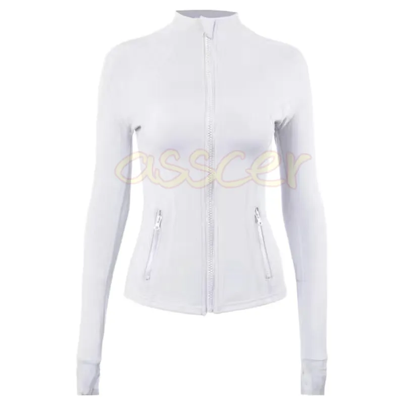 Yoga Giyim Bayan Tasarımcı Ceketler hoodies Tişörtü Kadın tasarımcıları Spor Ceket Mont Spor Giyim Uzun Kollu Giysiler