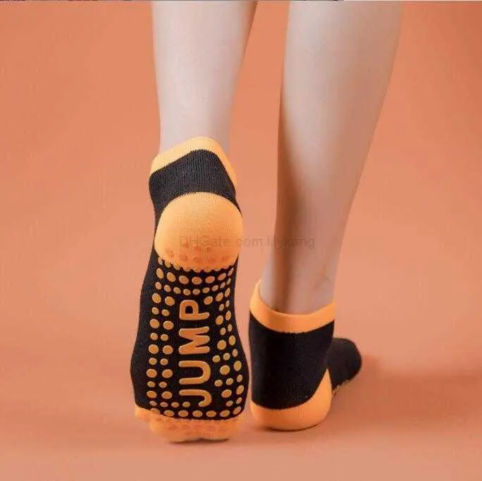 Non Slip Trampoline Socks for Kids 6 Pairs Bounce House Anti-Skid Socks for  Boys Girls Toddler Teenagers