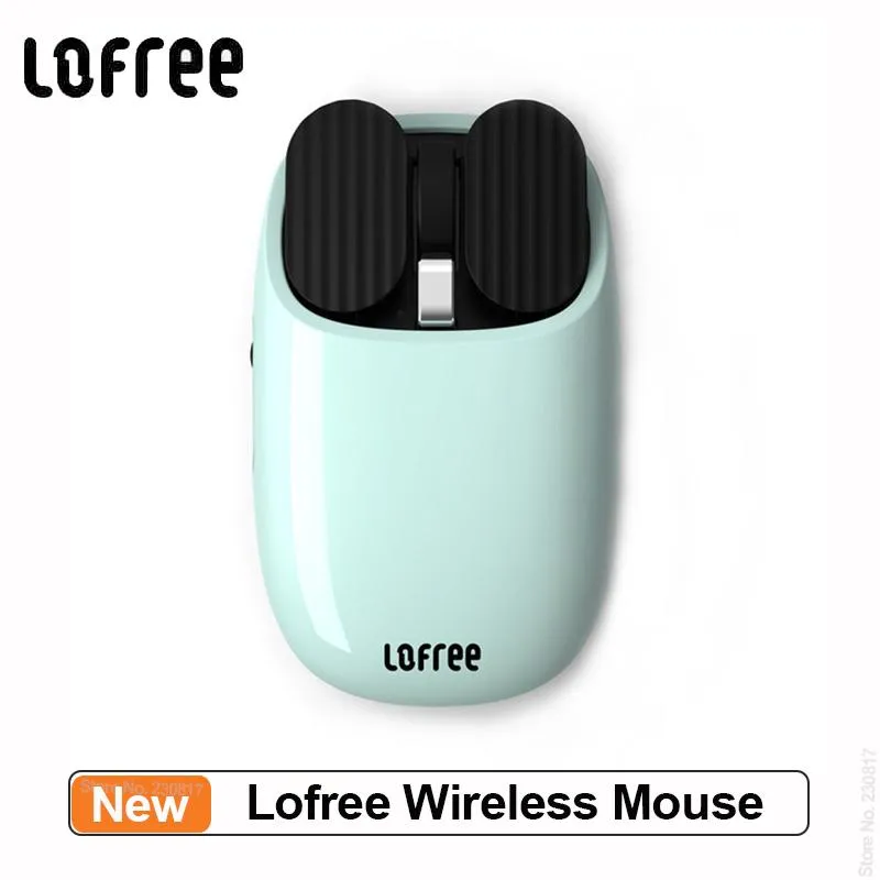 Myszy Lofree wiórki Bluetooth Compatybilne bezprzewodowe mysz podwójny tryb połączenia